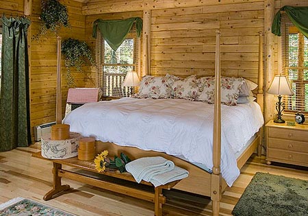 Master Bedroom with hardwood flooring