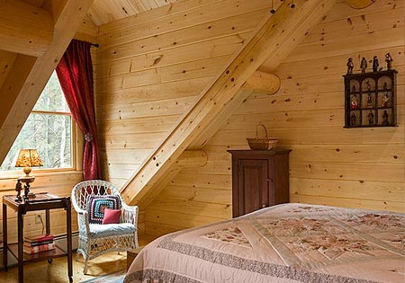 Bedroom with a little sitting area