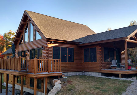 Ward Cedar Log Homes exterior log siding