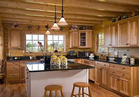 Ward Cedar Log Homes exposed ceiling joist