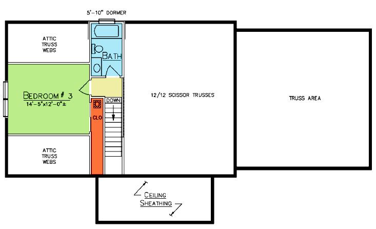 Cedar Falls Loft Plan