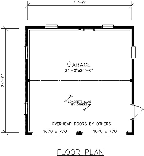 Gable Garage First Floor