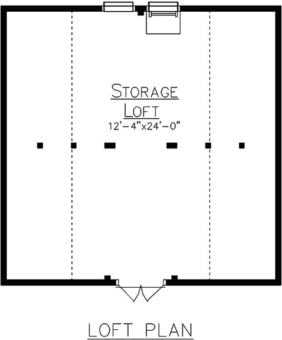 Gable Garage Loft Plan