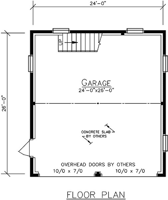 Gambrel Garage First Floor