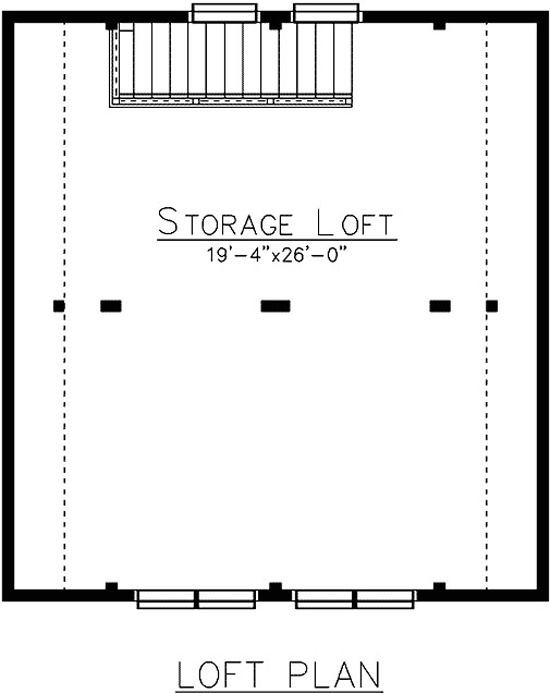 Gambrel Garage Loft Plan