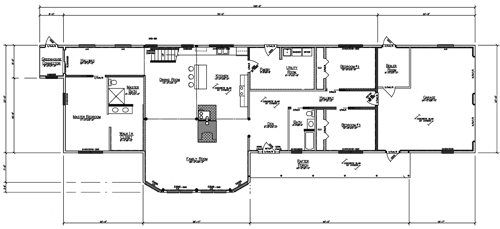 Custom log home plan