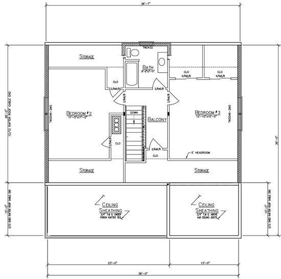 5442 Loft Plan