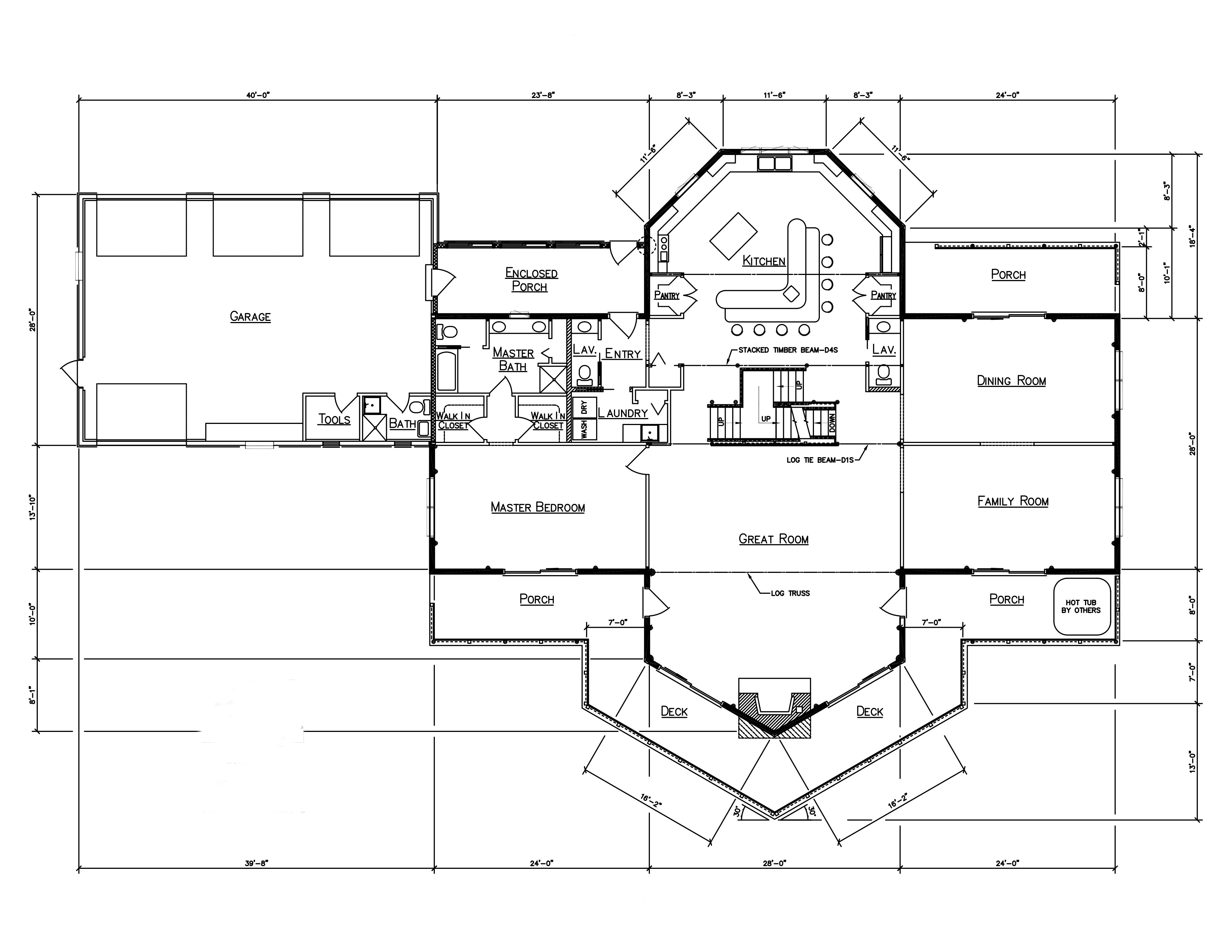 Kings Landing Custom Floor Plan Ward Cedar Log Homes
