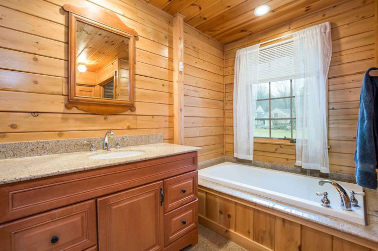 Cooopersburg Log Home Master Bath