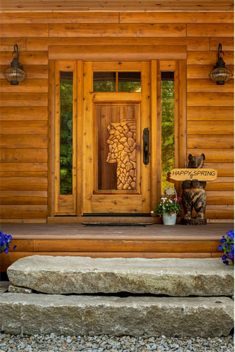 Custom Man of the Mountain Entry Door