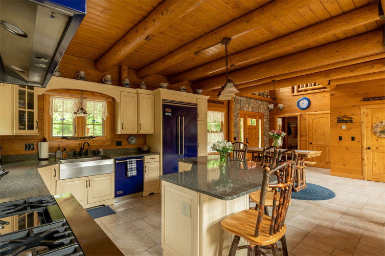 View of the kitchen featuring Viking appliances