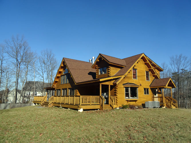 Savannah log home exterior