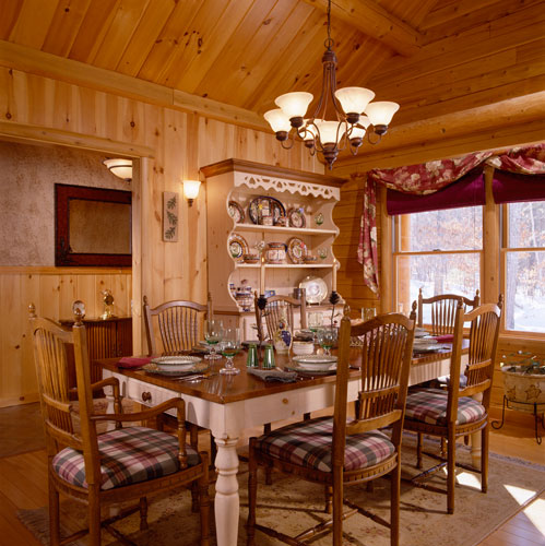 Sebago Lake Dining Room with hutch