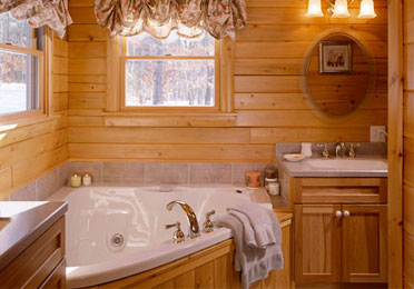 Log Home Bathrooms